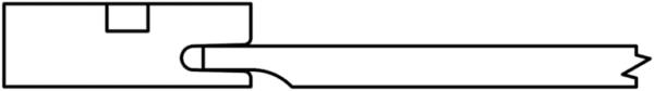 Technical drawing of a S327 FRIENDSHIP key profile.