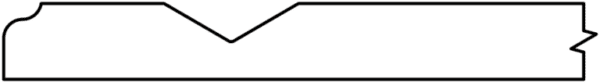 Outline of a S941 GLEN with irregular top edges.