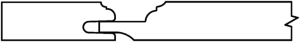 Outline of a broken horizontal line with jagged edges indicating a fracture or separation on the S467 HATHAWAY.