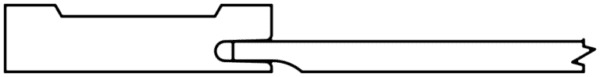 Outline of a broken key with its head separated from the shaft, S280 INSIGHT.