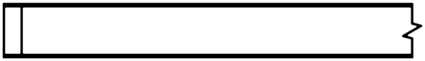 S559 MARSHALL ticket or coupon template with perforated edges and a notched part on the right side.