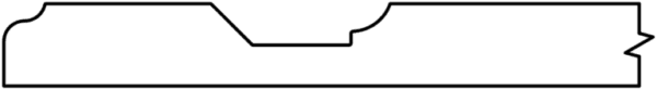 Abstract S412 OVERLAND line creating a wavy boundary on a white background.