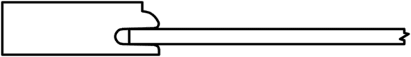 Silhouette of a side-facing S473 PARKLINE key.