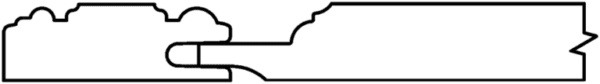 Black line drawing of a simplified side profile of a S438 PORTOLA container truck.