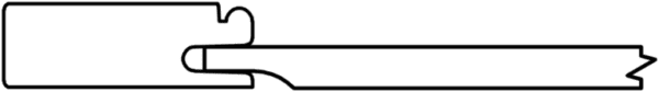 Outline of a horizontal scroll banner with rolled ends S867 RIVERBANK.