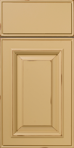 Beige S211 LOCKHART cabinet door with a recessed panel design.