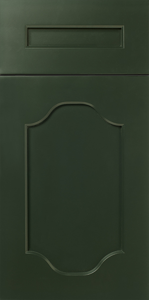 A dark green S251 ELLSWORTH panel door with a mail slot at the top.