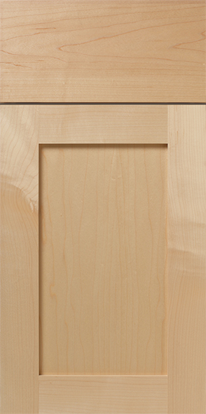 Close-up of a S376 UNITY cabinet door with a recessed panel design.