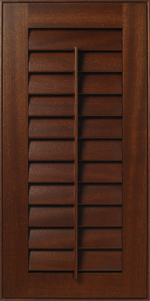 Wooden S422 GULFPORT louvered door panel.