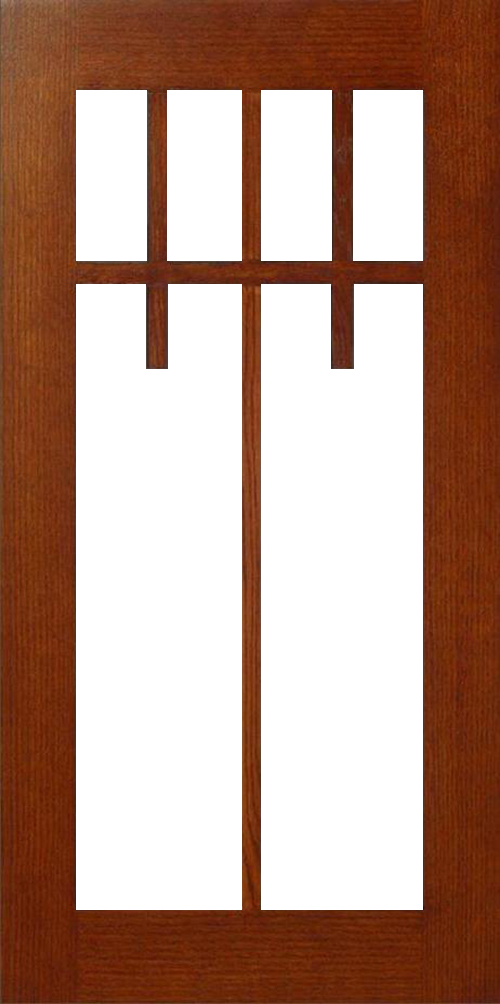 Wooden double doors with S476 LP108 – 6 LITES panels.