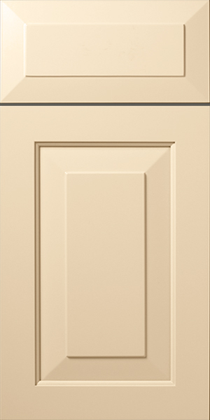 Beige kitchen cabinet door with a S541 CARTER recessed panel design.