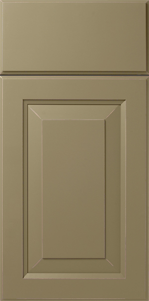 Beige kitchen cabinet door with a recessed panel design S582 ANGLER.