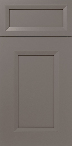 A close-up view of a S616 EDGEWATER panel door with two recessed panels.