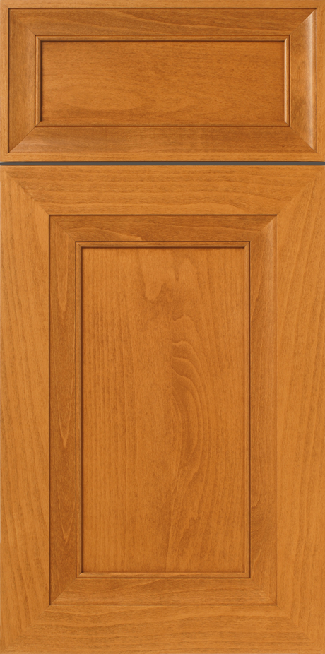 Close-up of a S703 LANDGROVE cabinet door with raised panels.