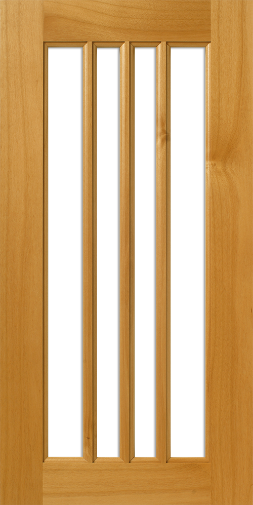 A wooden door with S739 LP110 – 4 LITES panels.