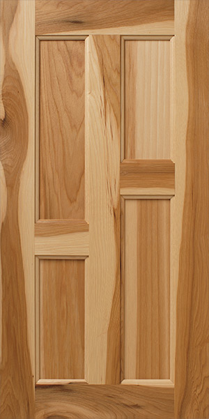 Close-up of a S758 SAYBROOK wooden panel door with vertical grain patterns.