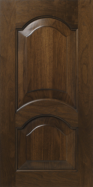 A S759 TISBURY door with an arched design.