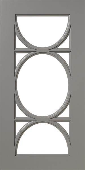 Three stacked circular S779 LP132 - 11 LITES decorative elements on a gray background.