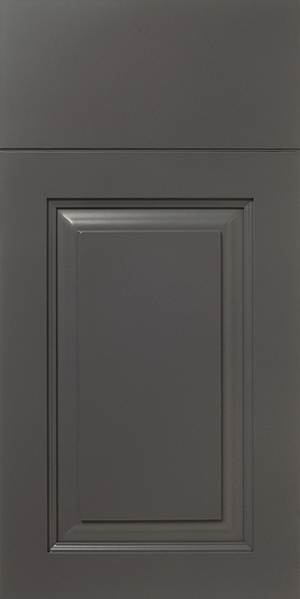 A close-up view of a S839 MAGNOLIA-colored, paneled door.