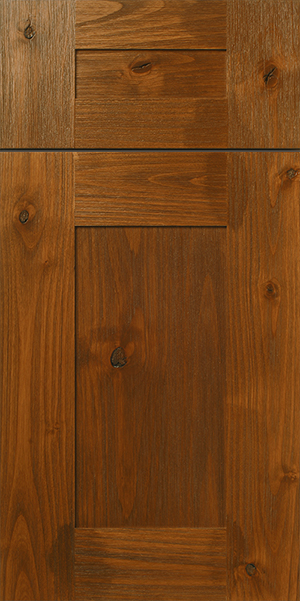 S866 RAVINE cabinet door with a vertical panel and horizontal drawers displaying natural wood grain patterns.