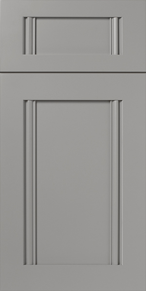 Grey kitchen cabinet door with S869 TITUS handle.