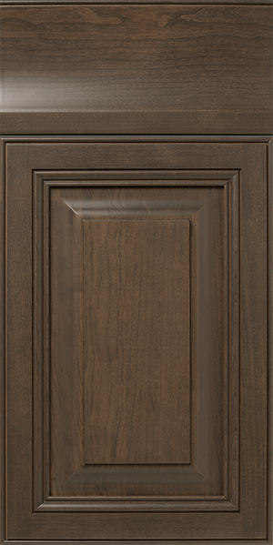 A close-up of a S939 LAUREL cabinet door with a recessed panel design.