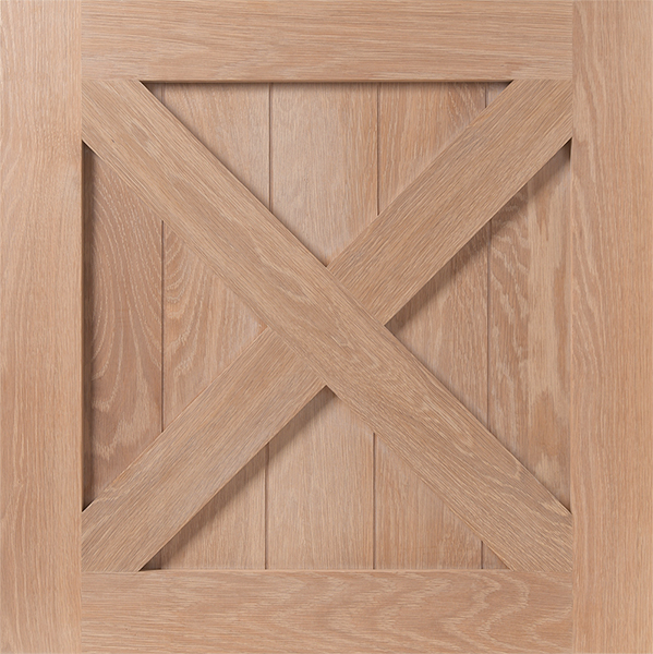 S972 WYATT door with diagonal brace design.