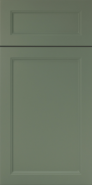 A close-up of a section of a S981 PALMETTO gray door.