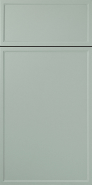 A closed light gray interior two-panel S985 HAVEN door.