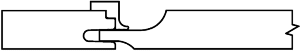 Schematic depiction of a S349 SPENCER mechanical joint with interlocking parts.