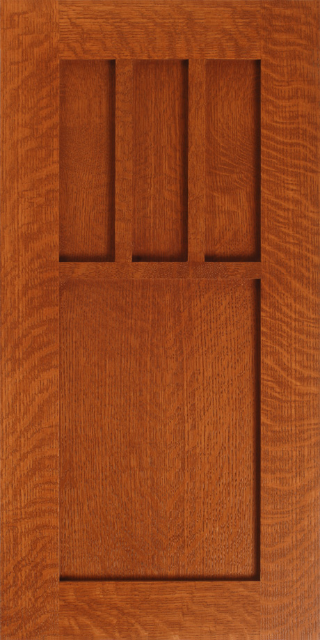 Close-up of a S701 STONEFIELD door panel with a simple, geometric design.