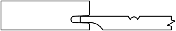 A simple S154 TOWNSHIP line drawing of a key inserted into a keyhole.