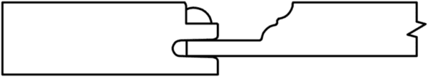 S393 WILTON line drawing of a puzzle piece on a white background.